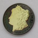 1882-CC United States Black Ruthenium Morgan Dollar 2 Sided Gold Plated Copy Coin