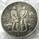 US 1938D Daniel Boone Bicentennial Half Dollar Copy Coins  For Collection