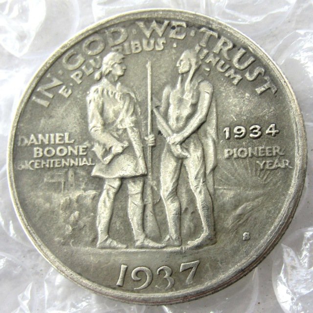 US 1937S Daniel Boone Bicentennial Half Dollar Copy Coins  For Collection