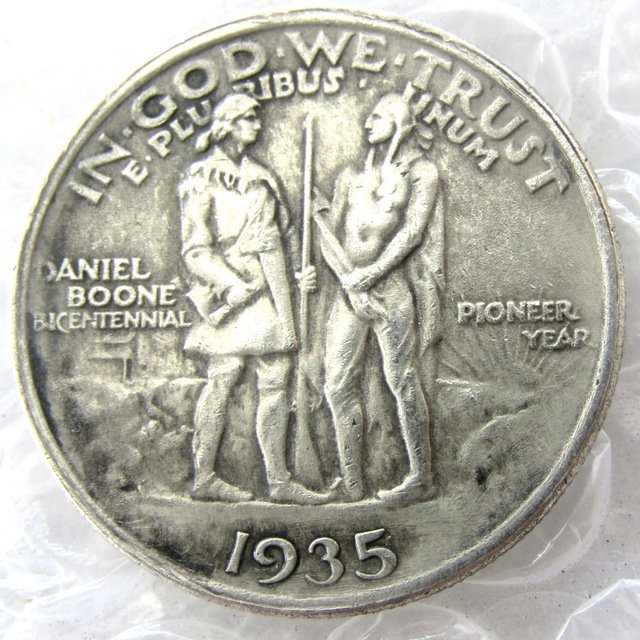 US 1935 Daniel Boone Bicentennial Half Dollar Copy Coins  For Collection