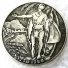 US 1928 Hawaiin Sesquicentennial Half Dollar Silver Plated Copy Coins For Collection US 1928 Hawaiin Sesquicentennial Half Dollar Silver Plated Copy Coins For Collection