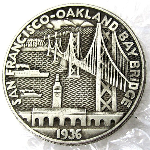 US 1936 San Francisco - Oakland Bay Bridge Opening Copy Coins  For Collection