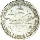 US 1893 Half Dollar Columbian Exposition Silver Plated Copy Coins For Collection US 1893 Half Dollar Columbian Exposition Silver Plated Copy Coins For Collection