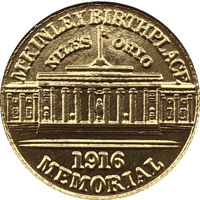 USA 1916 McKinley Memorial Commemorative Gold Dollar Copy Coins  For Collection