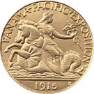 USA 1915 Panama Pacific Exposition Gold 2 1/2 Dollar Copy Coins For Collection USA 1915 Panama Pacific Exposition Gold 2 1/2 Dollar Copy Coins For Collection