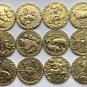 12Pcs Zodiac Signs Gold Copy Coins