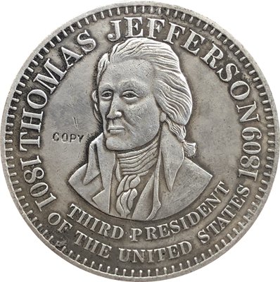 USA 1826 Thomas Jefferson Commemorative Dollar Copy Coins  For Collection