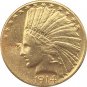 US 1914 Indian Head Half Eagle $10 Ten Dollars Gold Copy Coin  For Collection