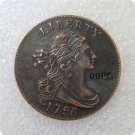 USA 1796 Draped Bust Large Cent Copy Coin  For Collection