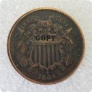 US 1864 2C Two Cent Piece Copy Coin  For Collection