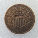 US 1873 2C Two Cent Piece Copy Coin  For Collection