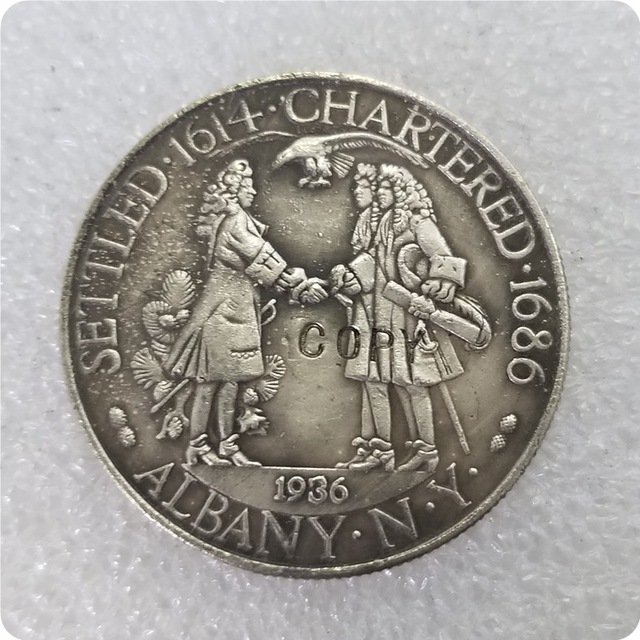 US 1936 Albany Commemorative Half Dollar Copy Coins  For Collection
