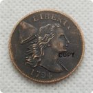 US 1794 Flowing Hair Liberty Capped Large Cent Copy Coin For Collection US 1794 Flowing Hair Liberty Capped Large Cent Copy Coin For Collection