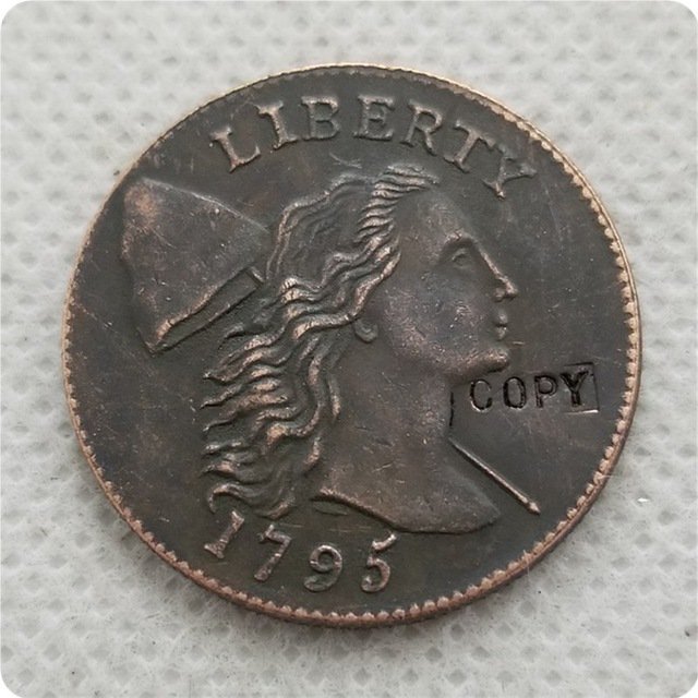 US 1795 Flowing Hair Liberty Capped Large Cent Copy Coin  For Collection