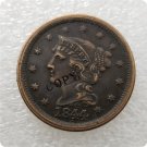 US 1844 Braided Hair Large Cent Copy Coin For Collection US 1844 Braided Hair Large Cent Copy Coin For Collection