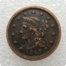 US 1849 Braided Hair Large Cent Copy Coin For Collection US 1849 Braided Hair Large Cent Copy Coin For Collection