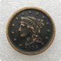 US 1855 Braided Hair Large Cent Copy Coin  For Collection