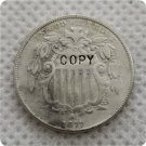 US 1877 Shield Nickel 5C Five Cent No Rays Copy Coin For Collection US 1877 Shield Nickel 5C Five Cent No Rays Copy Coin For Collection