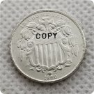 US 1880 Shield Nickel 5C Five Cent No Rays Copy Coin For Collection US 1880 Shield Nickel 5C Five Cent No Rays Copy Coin For Collection