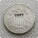 US 1882 Shield Nickel 5C Five Cent No Rays Copy Coin For Collection US 1882 Shield Nickel 5C Five Cent No Rays Copy Coin For Collection