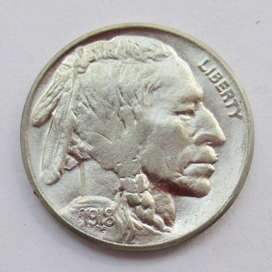 US 1918-S Indian Head 5C Buffalo Nickel Five Cents Copy Coin  For Collection