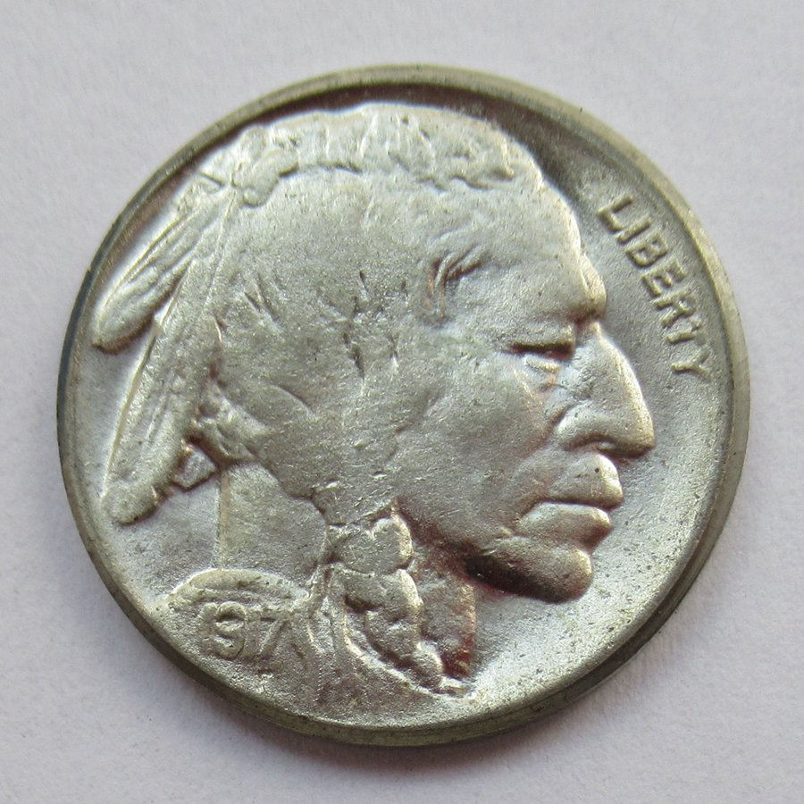 US 1917 Indian Head 5C Buffalo Nickel Five Cents Copy Coin  For Collection