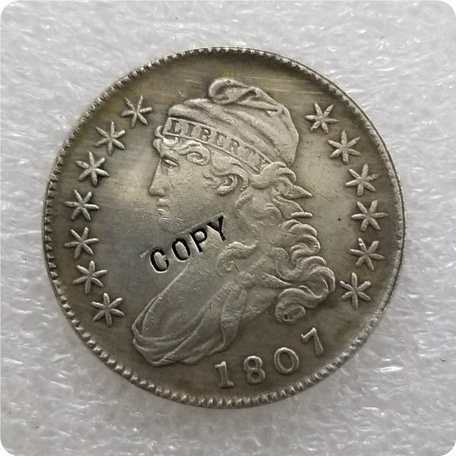 US 1807 Capped Bust Half Dollar 50 Cents 1/2 Dollar Copy Coin  For Collection
