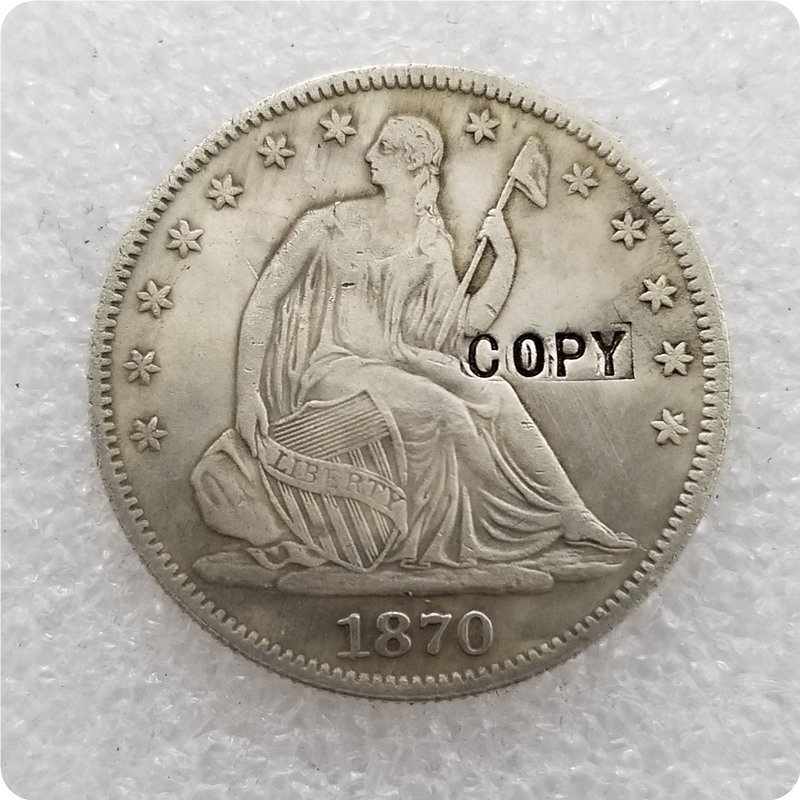 US 1870-CC Seated Liberty Half Dollar Copy Coin  For Collection