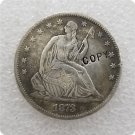 US 1873 Seated Liberty Half Dollar Copy Coin  For Collection