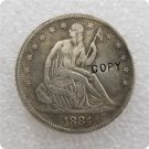 US 1884 Seated Liberty Half Dollar Copy Coin For Collection US 1884 Seated Liberty Half Dollar Copy Coin For Collection