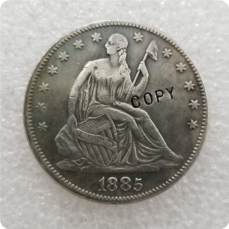 US 1885 Seated Liberty Half Dollar Copy Coin  For Collection