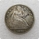 US 1870-S Seated Liberty Half Dollar Copy Coin  For Collection