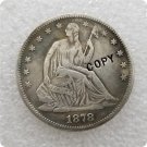 US 1878-CC Seated Liberty Half Dollar Copy Coin For Collection US 1878-CC Seated Liberty Half Dollar Copy Coin For Collection