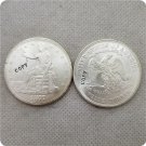 US 1877 UNC Silver Seated Liberty Trade Dollar Copy Coin For Collection US 1877 UNC Silver Seated Liberty Trade Dollar Copy Coin For Collection