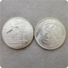 US 1877-S UNC Silver Seated Liberty Trade Dollar Copy Coin For Collection US 1877-S UNC Silver Seated Liberty Trade Dollar Copy Coin For Collection