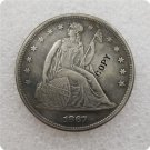 US 1867 Seated Liberty One Dollar Copy Coin For Collection US 1867 Seated Liberty One Dollar Copy Coin For Collection