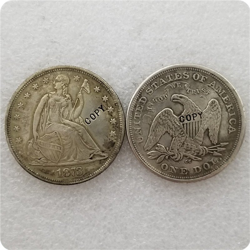 US 1873-CC Seated Liberty One Dollar Copy Coin  For Collection