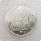 US 1856 Seated Liberty UNC Silver One Dollar Copy Coin For Collection US 1856 Seated Liberty UNC Silver One Dollar Copy Coin For Collection
