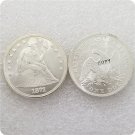 US 1871-S Seated Liberty UNC Silver One Dollar Copy Coin For Collection US 1871-S Seated Liberty UNC Silver One Dollar Copy Coin For Collection