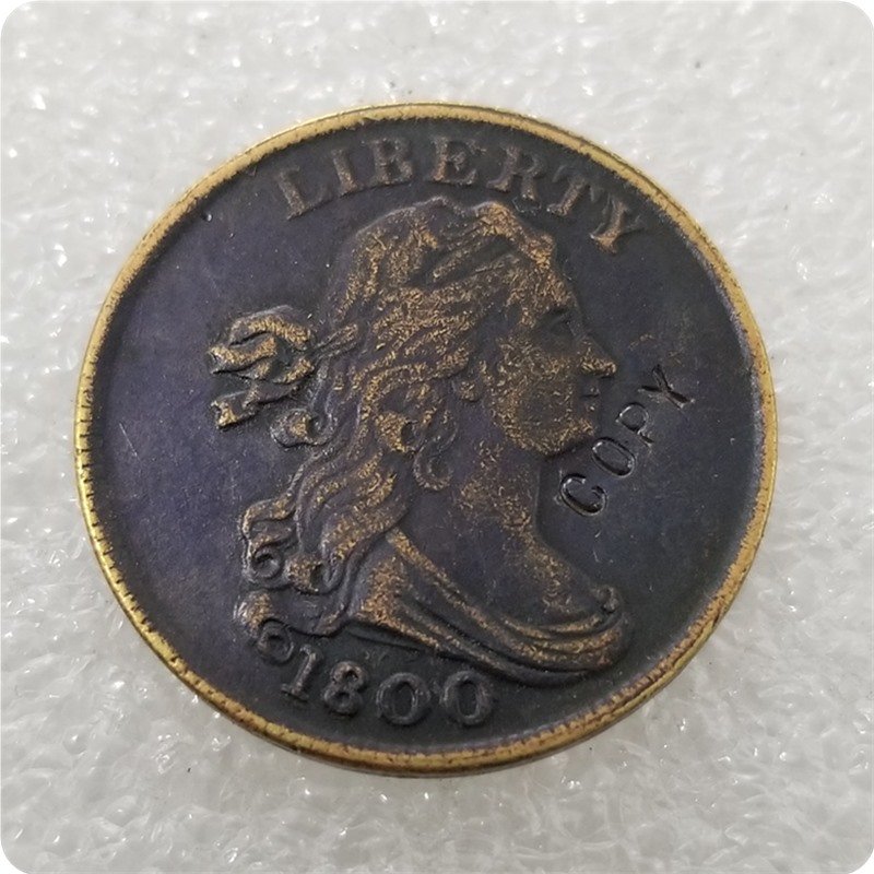 US 1800 Draped Bust Half Cent Copy Coin  For Collection