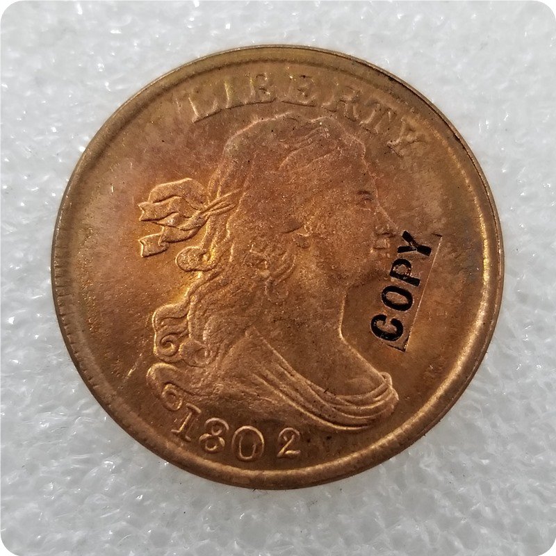 US 1802 Draped Bust Half Cent Copy Coin  For Collection