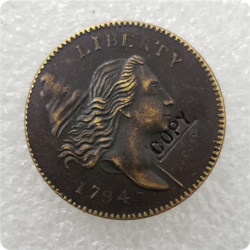 US 1794 Flowing Hair Half Cent Copy Coin For Collection