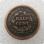 US 1850 Braided Hair Half Cent Copy Coin For Collection