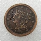 US 1854 Braided Hair Half Cent Copy Coin For Collection US 1854 Braided Hair Half Cent Copy Coin For Collection