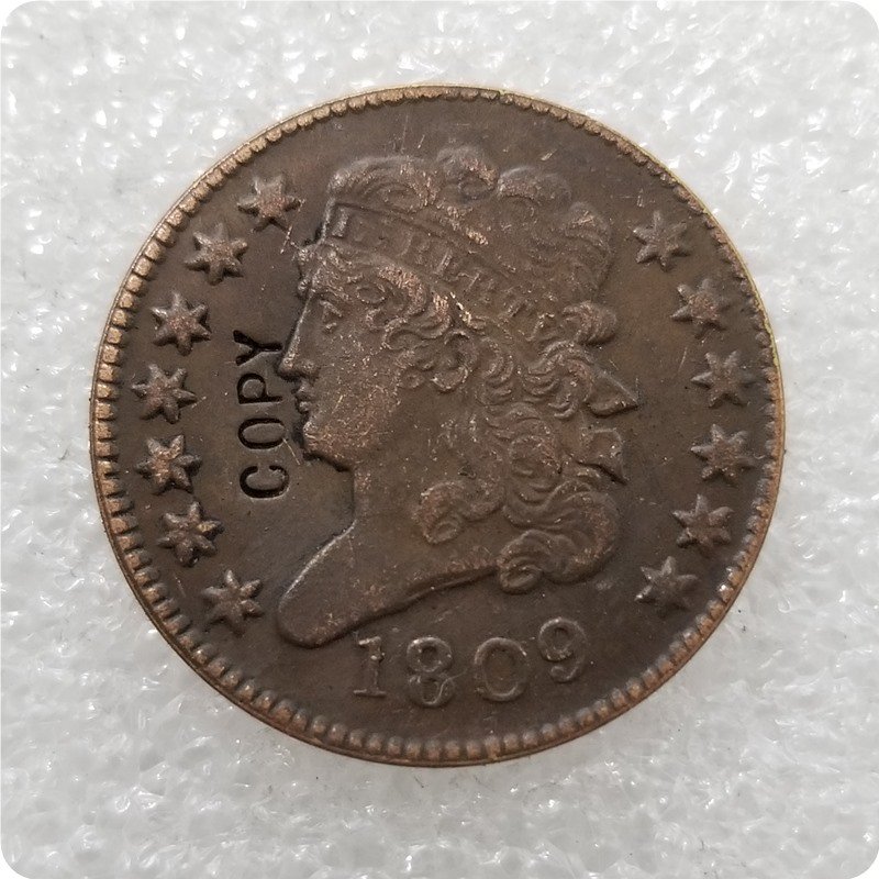 US 1809 Classic Head Half Cent Copy Coin  For Collection