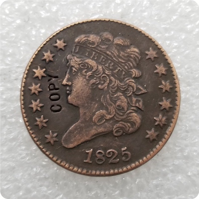 US 1825 Classic Head Half Cent Copy Coin  For Collection