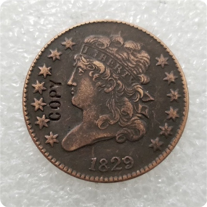 US 1829 Classic Head Half Cent Copy Coin  For Collection