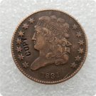 US 1831 Classic Head Half Cent Copy Coin  For Collection