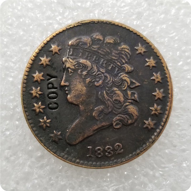 US 1832 Classic Head Half Cent Copy Coin  For Collection