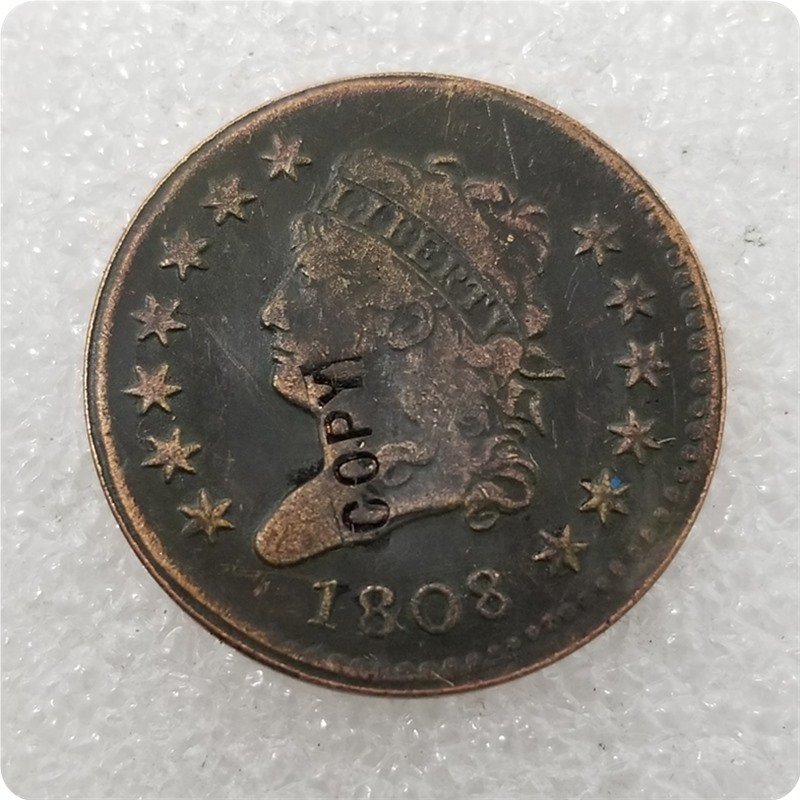 US 1808 Classic Head Large One Cent Copy Coin  For Collection